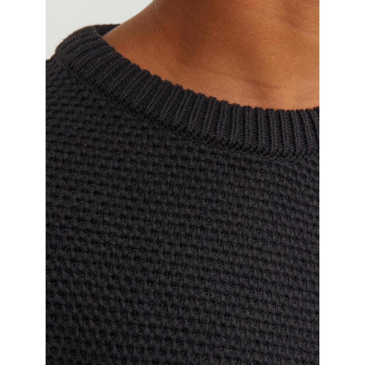 Μπλούζα πλεκτή αγόρι Jack & Jones-12247056-Black φωτογραφία