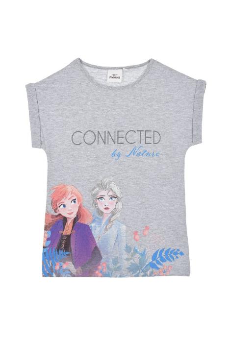 Μπλούζα μακό κορίτσι Frozen-UE1023-GREY organic cotton