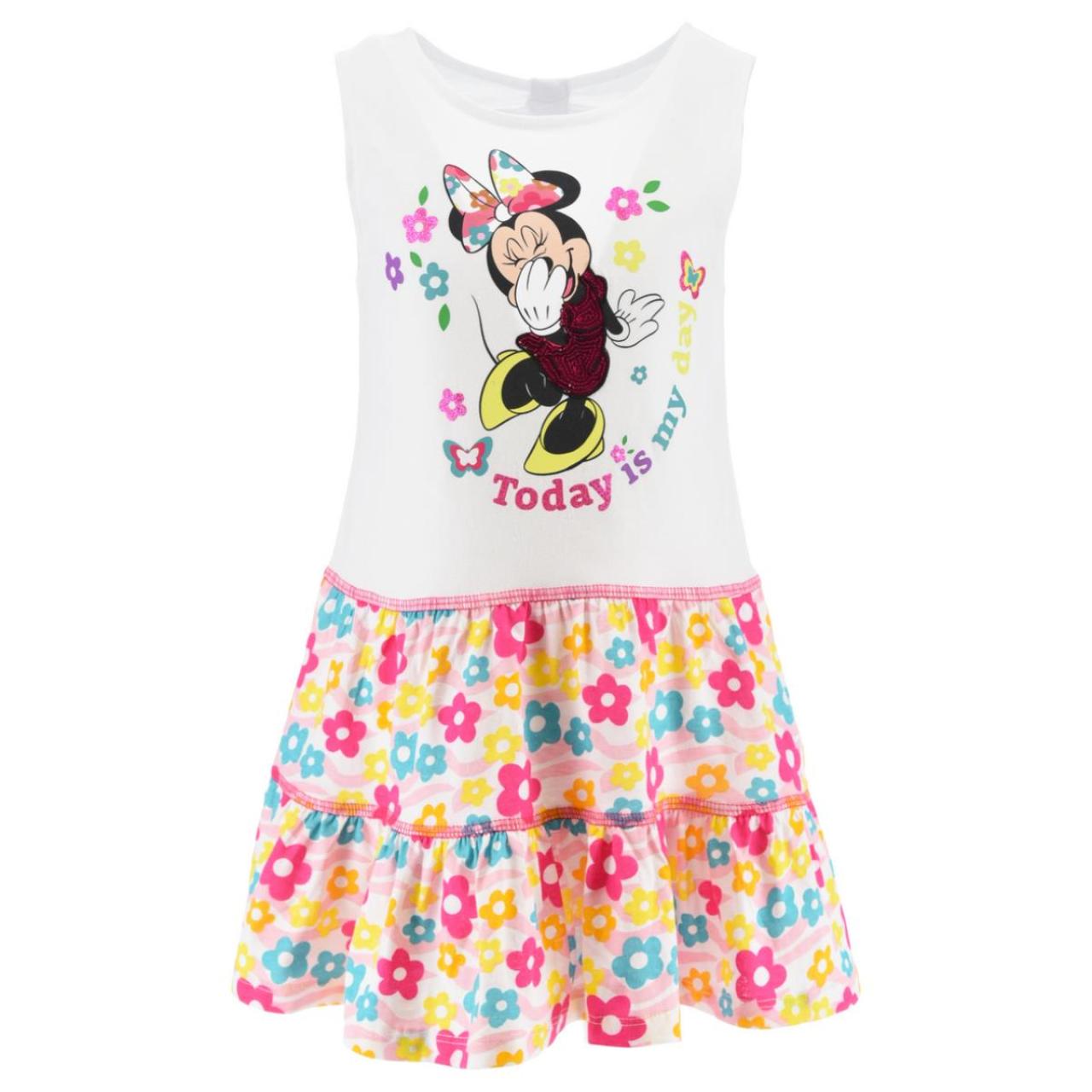 SUPER HEROES Φόρεμα μακό κορίτσι Minnie Mouse-EX1098-WHITE