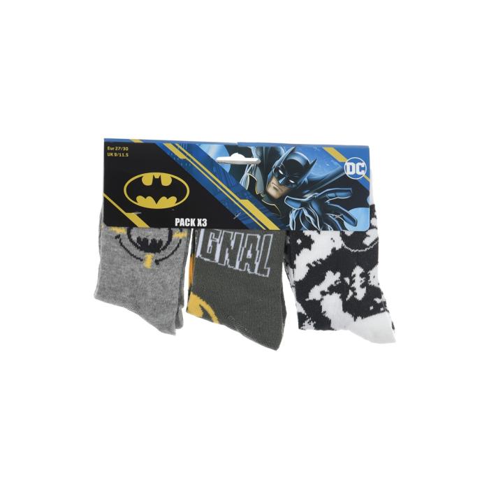 Κάλτσες 3 τεμ. αγόρι BATMAN-VH0639-PACK1-GREY