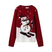 Μπλούζα πλεκτή unisex Christmas name it-13222185-Jester Red