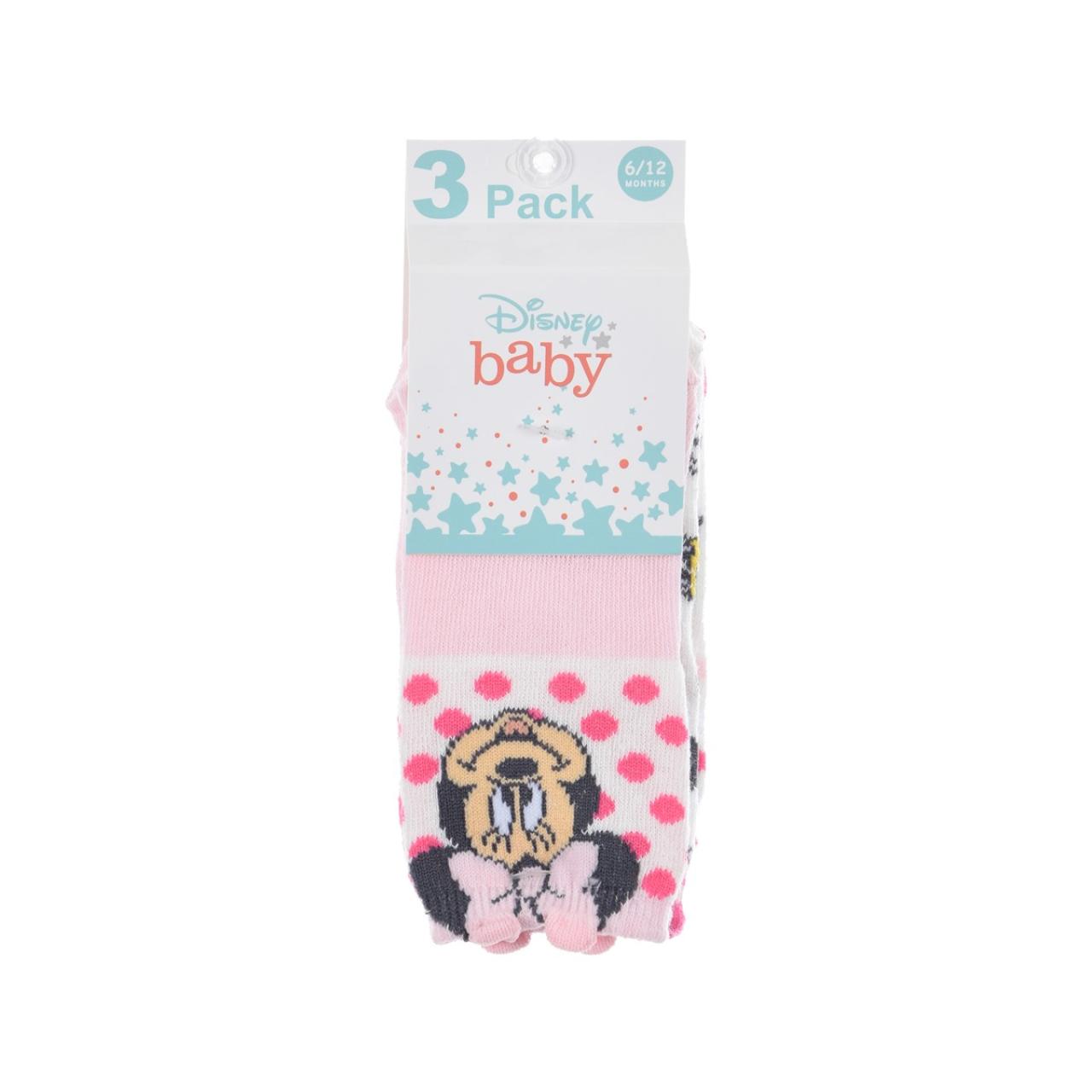 Κάλτσες μπεμπέ 3 τεμ. κορίτσι Minnie Mouse-VH0601-PACK1-WHITE φωτογραφία