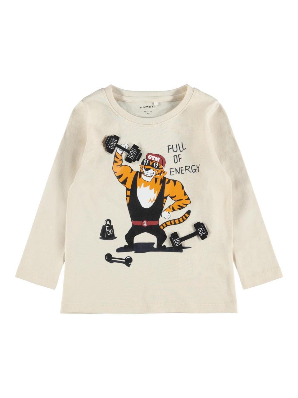 Μπλούζα αγόρι name it-13193545-WG-organic cotton