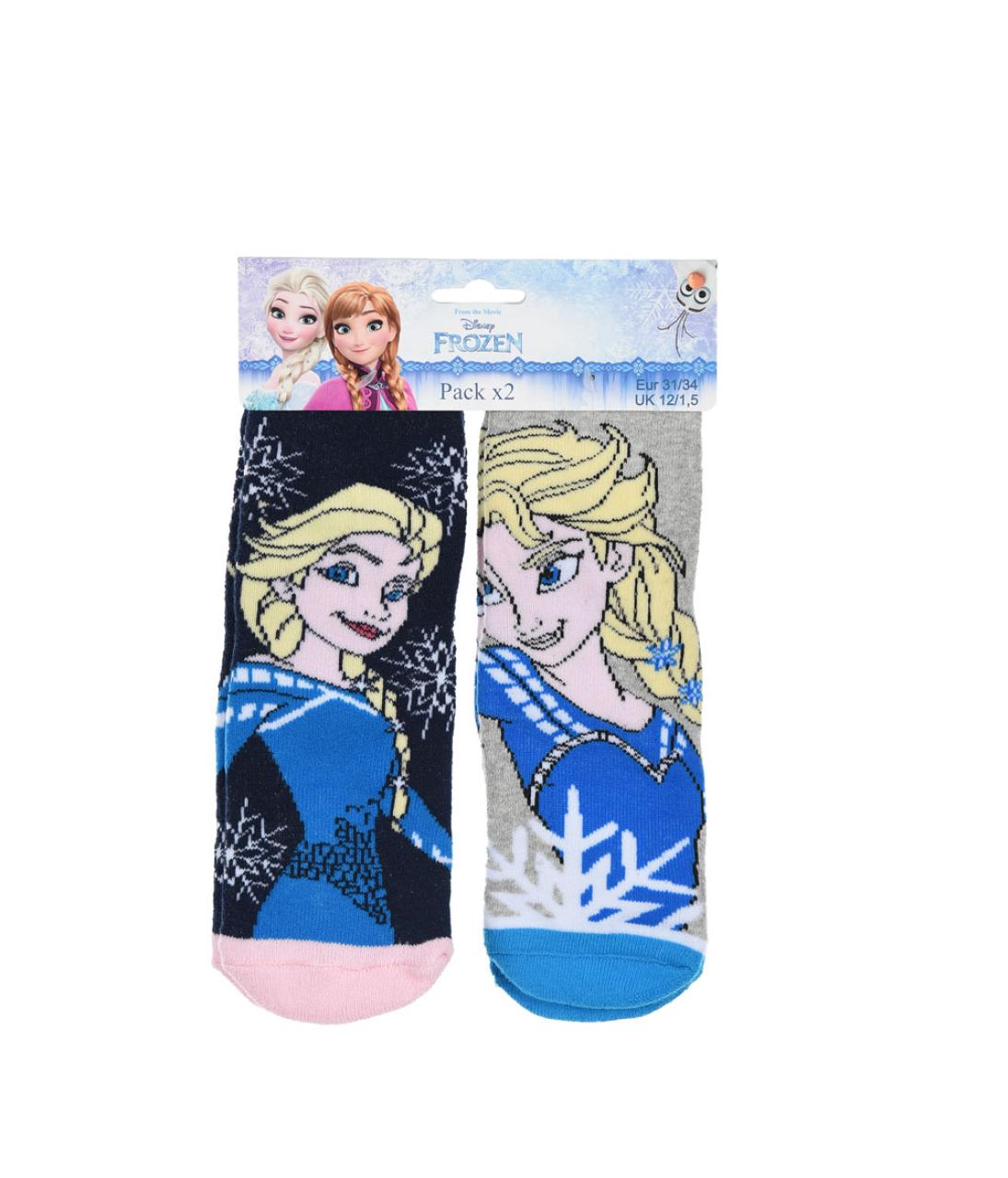 SUPER HEROES Κάλτσες αντιολισθητικές 2 τεμ. Frozen -HS074-GREY pack1