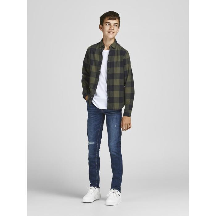 Πουκάμισο αγόρι JACK & JONES-12183050-Dusty Olive