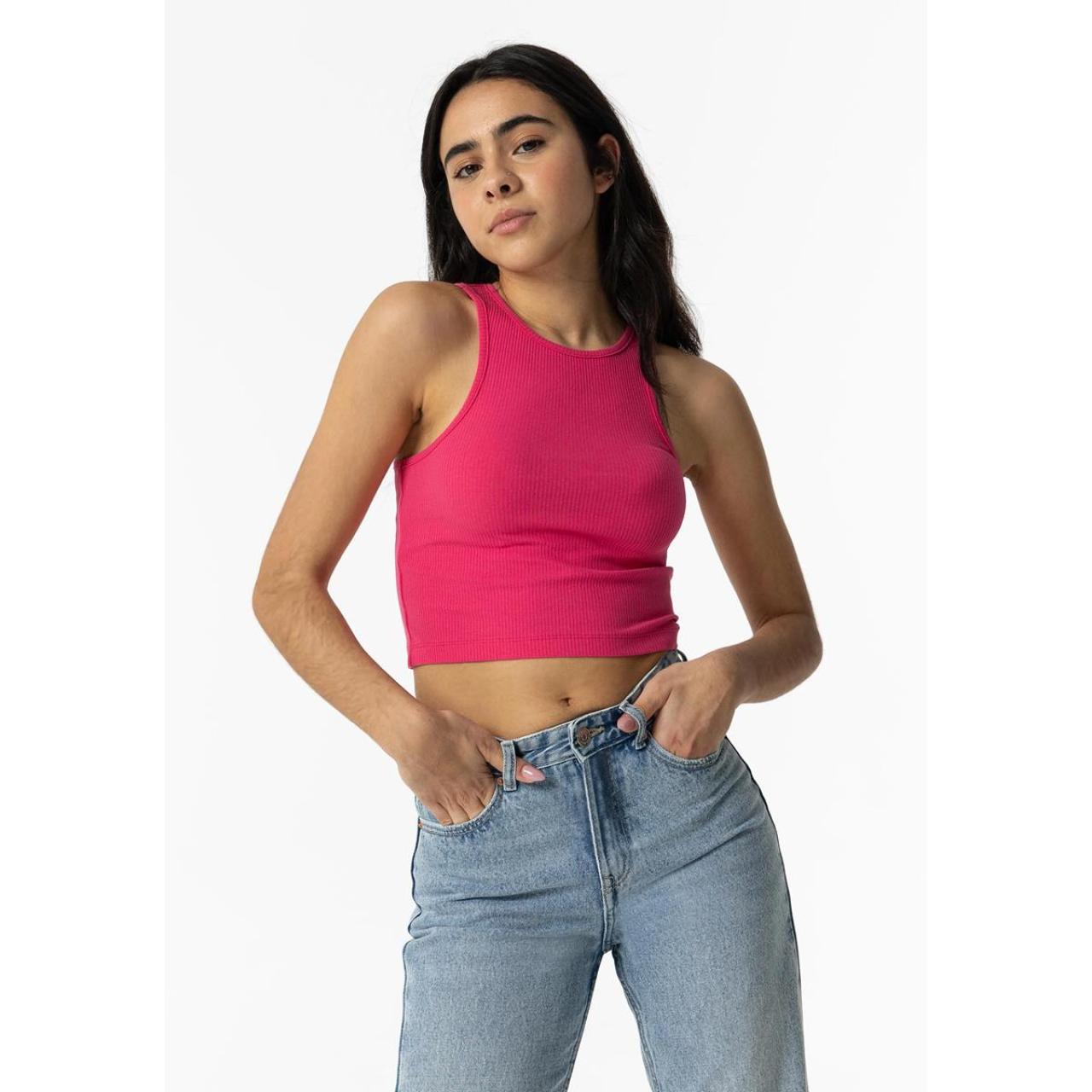 Μπλούζα crop κορίτσι Tiffosi-10054164-641-Fucshia φωτογραφία