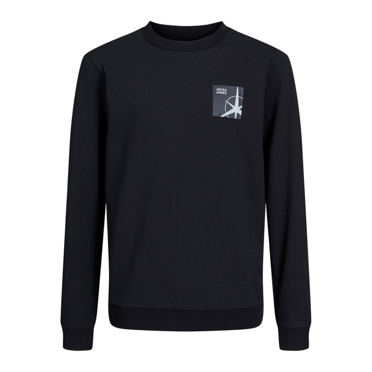 JACK&JONES Μπλούζα φούτερ λεπτό σγόρι JACK & JONES-12230838-Black