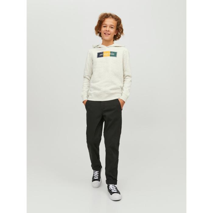 Μπλούζα φούτερ αγόρι JACK & JONES-12230398-White Melange