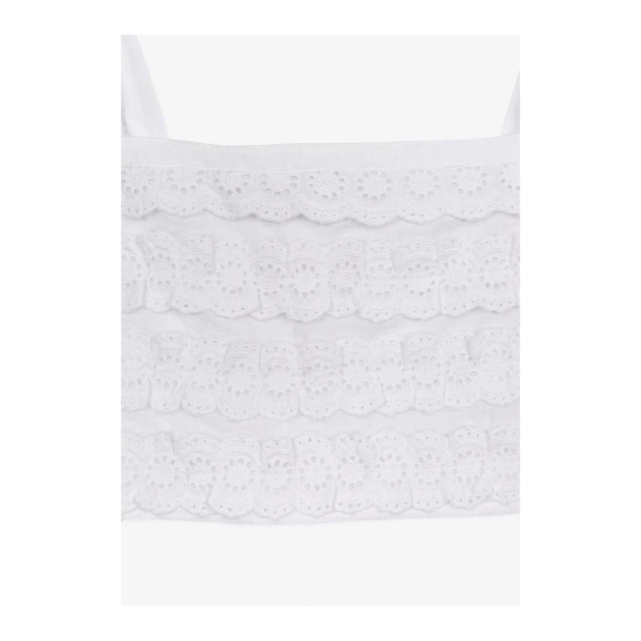 Μπλούζα υφασμάτινη μπούστο κορίτσι Tiffosi-10043875-110-WHITE