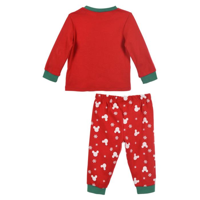 Πιτζάμα μπεμπέ μακό unisex Christmas Mickey Mouse-HW0361-RED