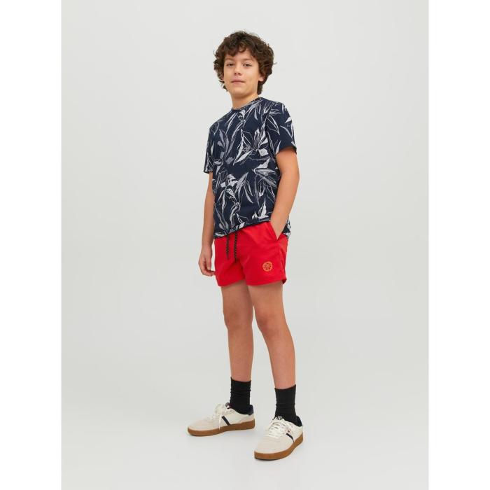 Μαγιό βερμούδα αγόρι JACK & JONES-12228535-Chinese Red