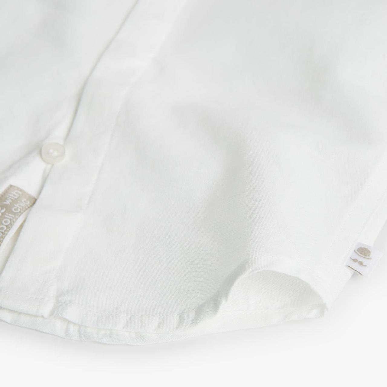 Πουκάμισο λινό αγόρι Boboli-718017-1100-White