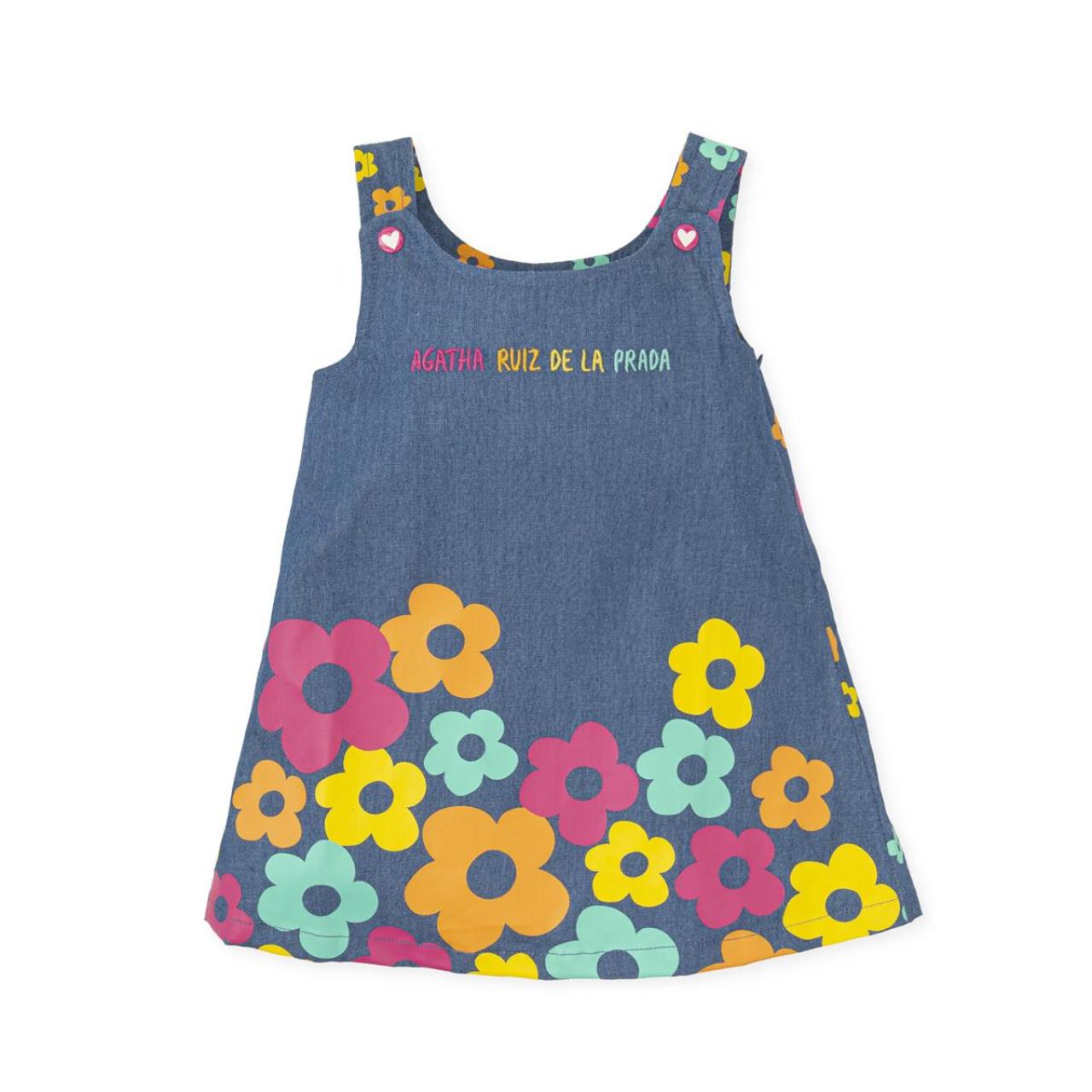 AGATHA RUIZ DE LA PRADA Φόρεμα υφασμάτινο κορίτσι Agatha Ruiz De La Prada-8125S24 -INDIGO