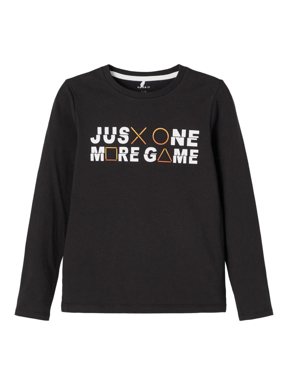 Μπλούζα μακό αγόρι name it-13198748-Black