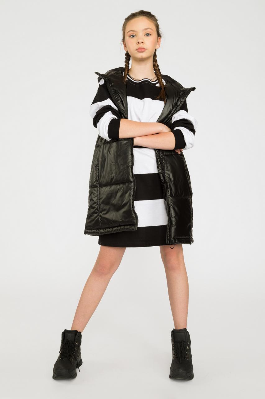 Μπουφάν μακρύ αμάνικο κορίτσι Reporter Young-223-0887G-05-BLACK φωτογραφία