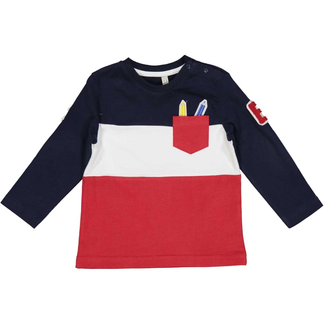 Birba Μπλούζα μπεμπέ αγόρι Birba-999.34043.00.70B-BLUE RED WHITE