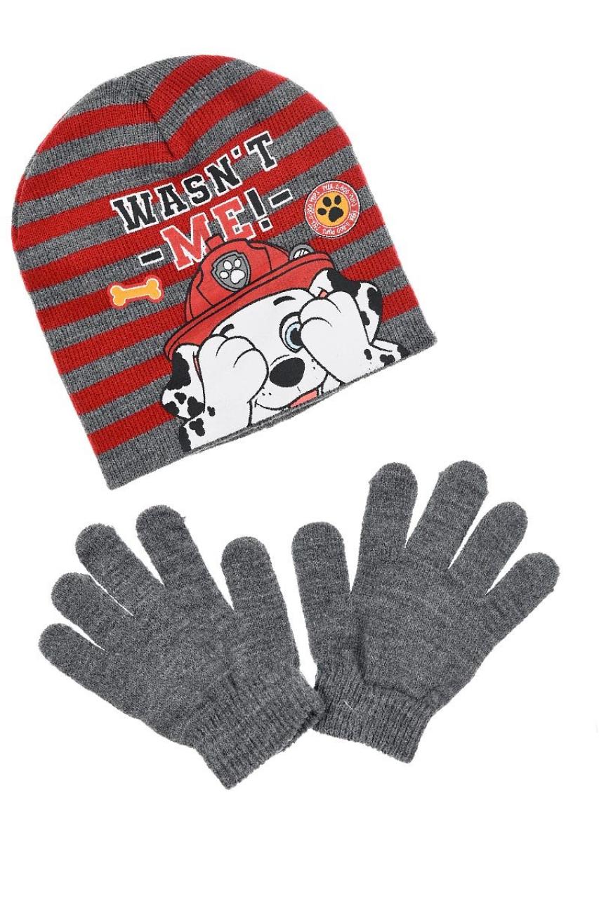 SUPER HEROES Σετ σκούφος αγόρι Paw Patrol-HU4134-MGREY