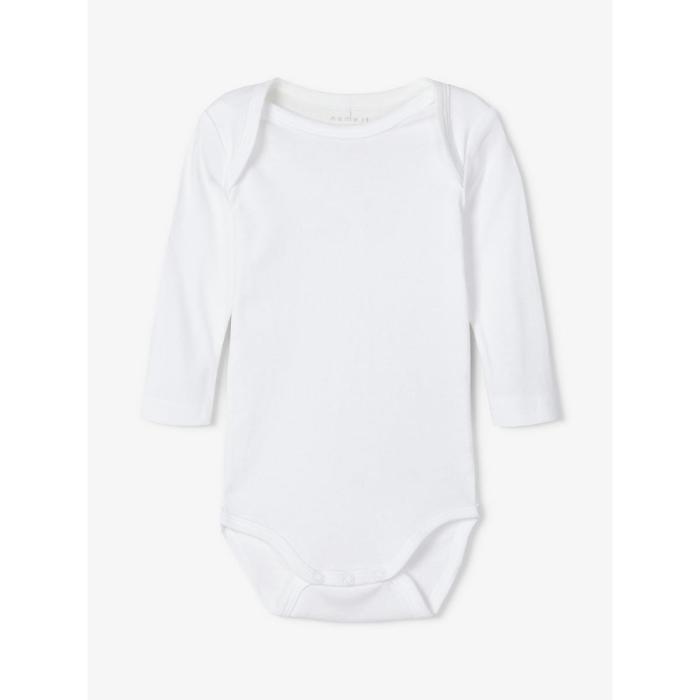 Σετ 3 τεμ. φορμάκια μπεμπέ unisex Name it-13209203-Bright White-organic cotton