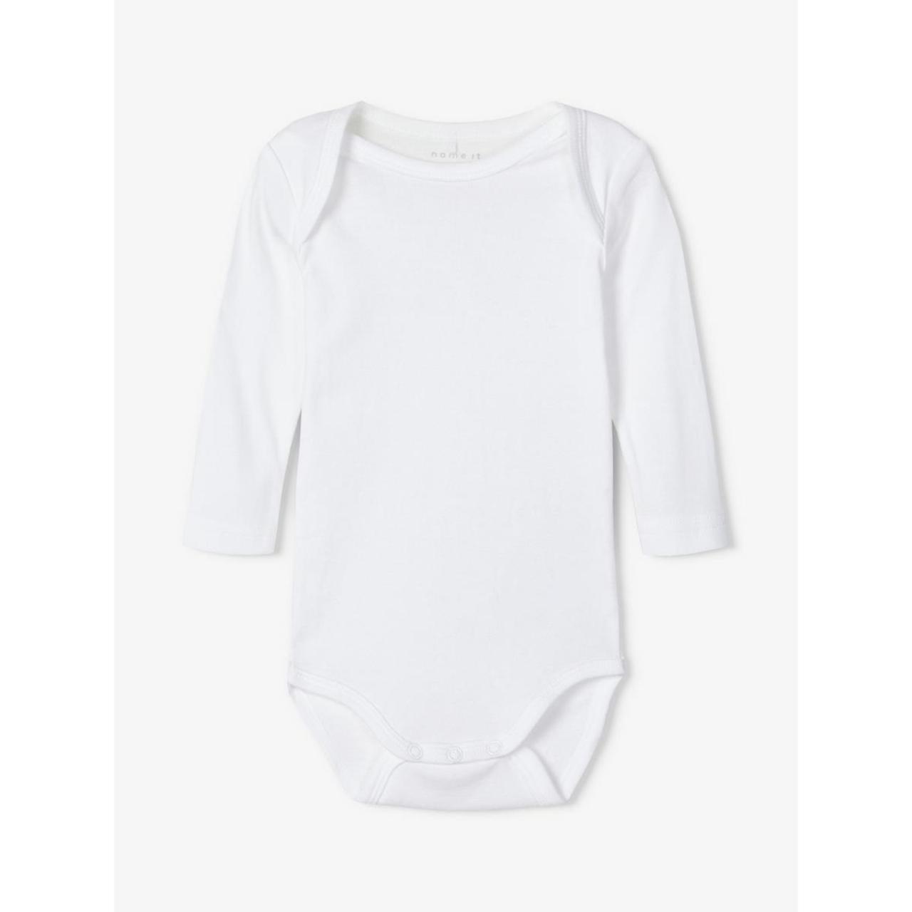 Σετ 3 τεμ. φορμάκια μπεμπέ unisex Name it-13209203-Bright White-organic cotton
