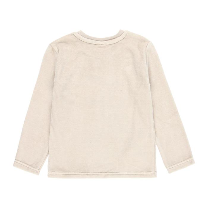 Πιτζάμα βελουτέ αγόρι Bob & Oli-85B501-7404-Beige-organic cotton