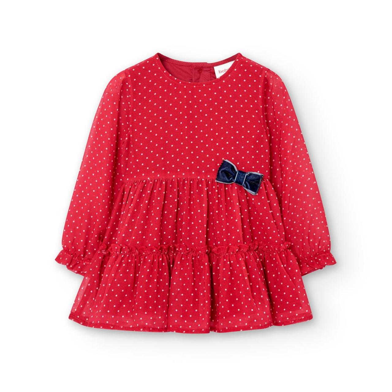 BOBOLI Φόρεμα υφασμάτινο κορίτσι Bobol-707172-9243-Red