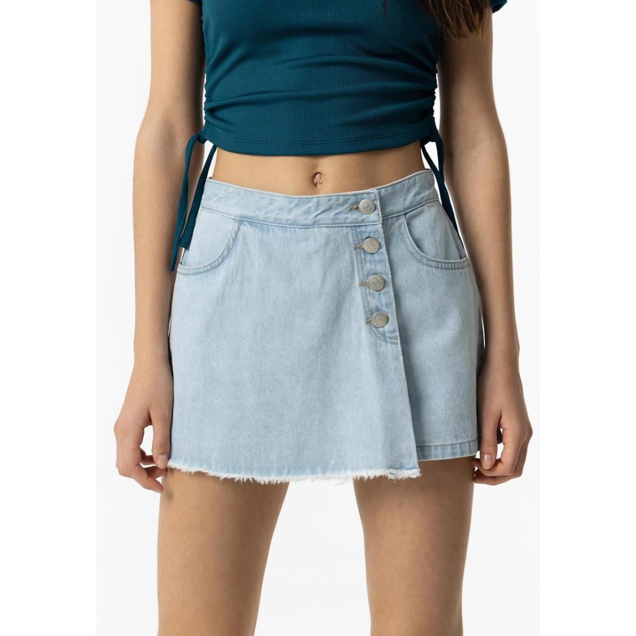 Σορτς skort τζιν κορίτσι Tiffosi-10054629-C10-Light Blue Denim