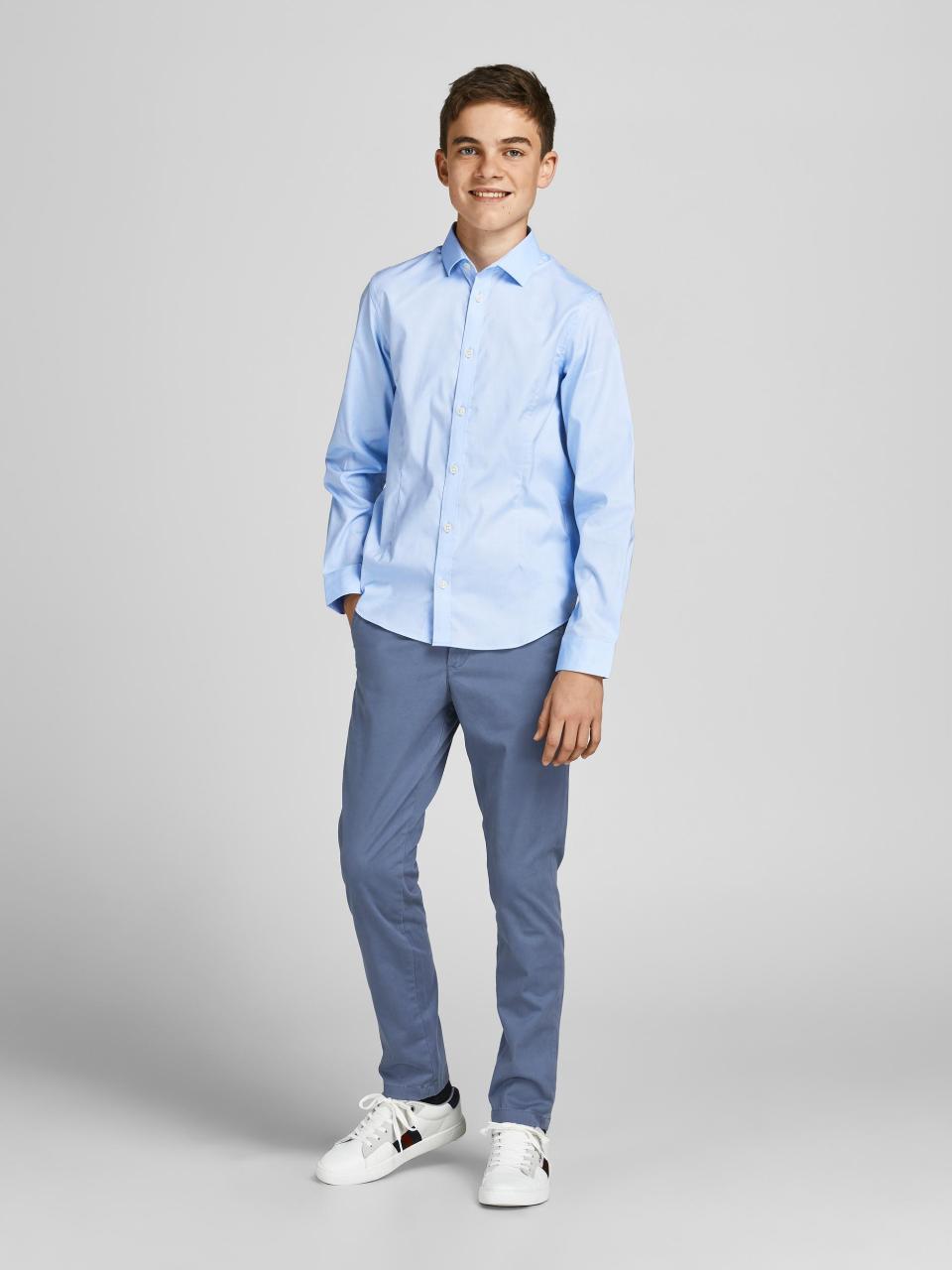 Παντελόνι υφασμάτινο αγόρι JACK & JONES-12204111-Grisaille φωτογραφία