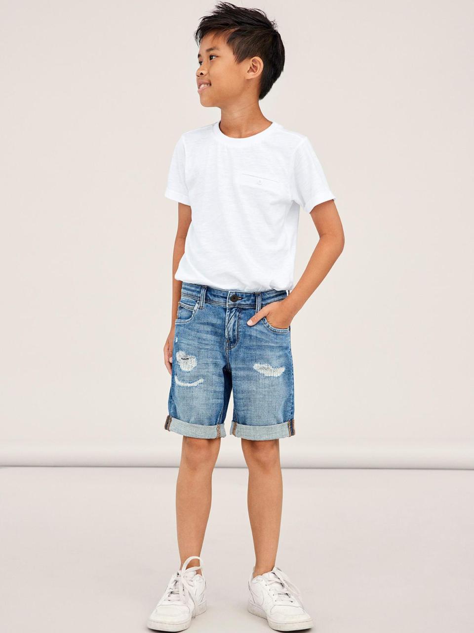 Βερμούδα τζιν αγόρι name it-13197243-Medium Blue Denim φωτογραφία
