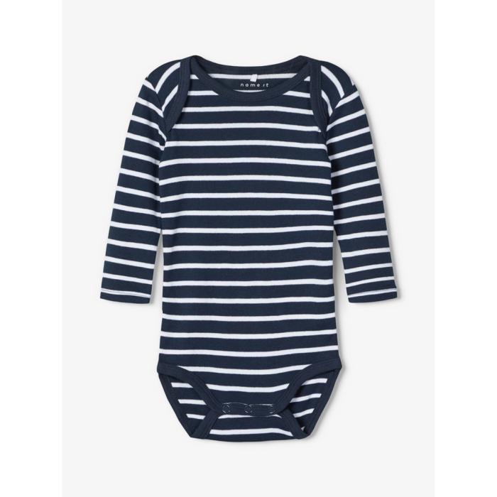 Σετ 3 τεμ. φορμάκι μπεμπέ αγόρι Name it -13183436-DS organic cotton
