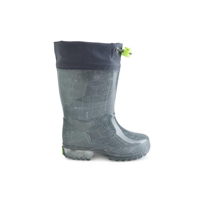 Γαλότσα αγόρι tuc tuc-11339411-LIGHT UP RAINBOOTS-GRIS