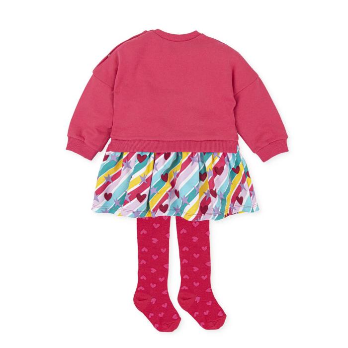 Φόρεμα φούτερ κορίτσι AGATHA RUIZ DE LA PRADA-7295W23-Coral