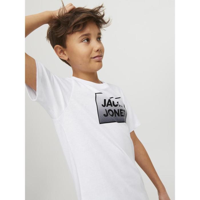 Μπλούζα μακό αγόρι JACK & JONES-12249633-White