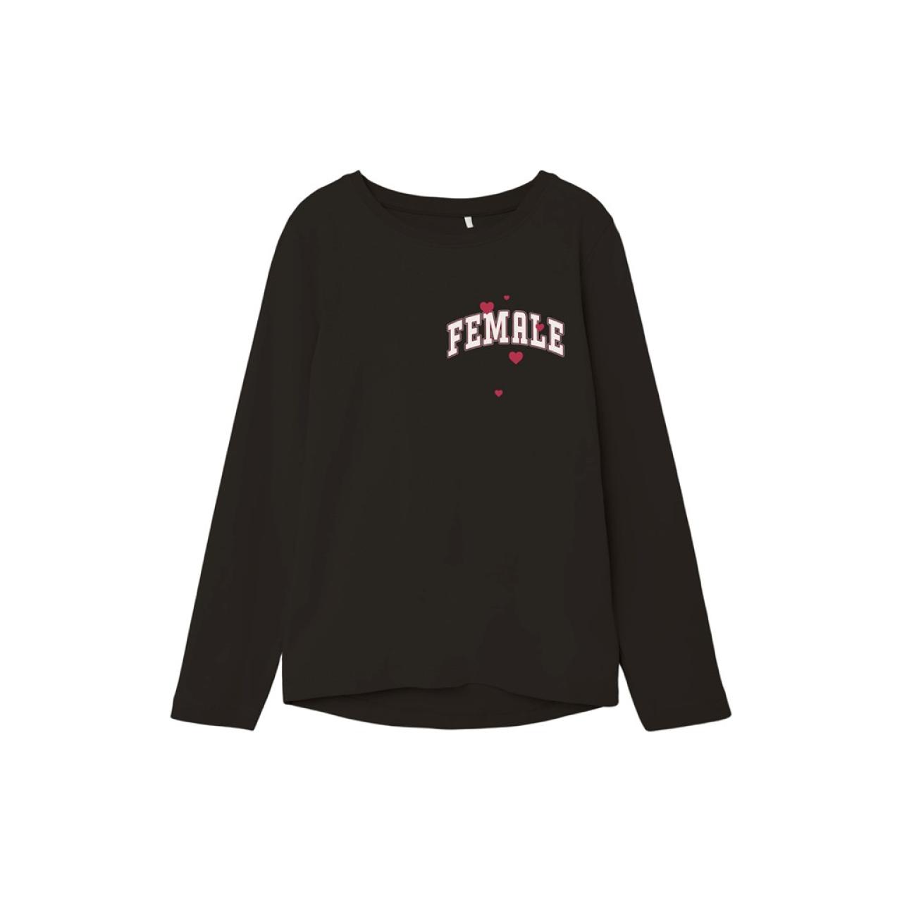 Μπλούζα μακό κορίτσι Name it-13206645- Black