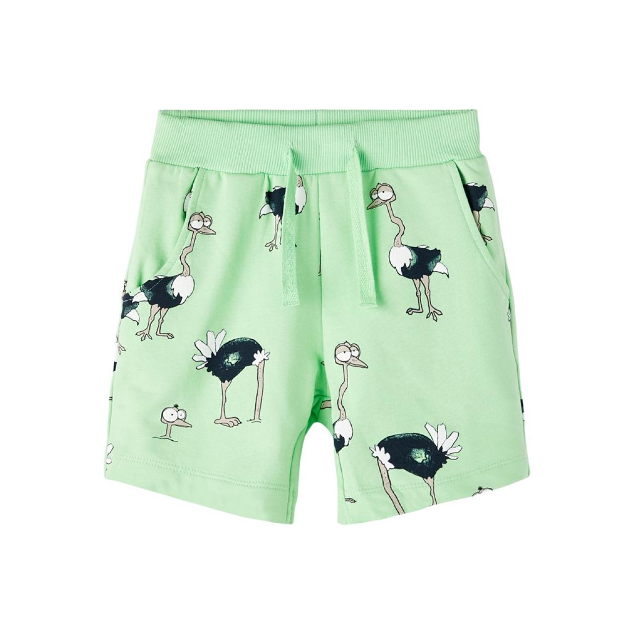 Name it Βερμούδα φούτερ αγόρι name it-13215659-Green Ash-organic cotton