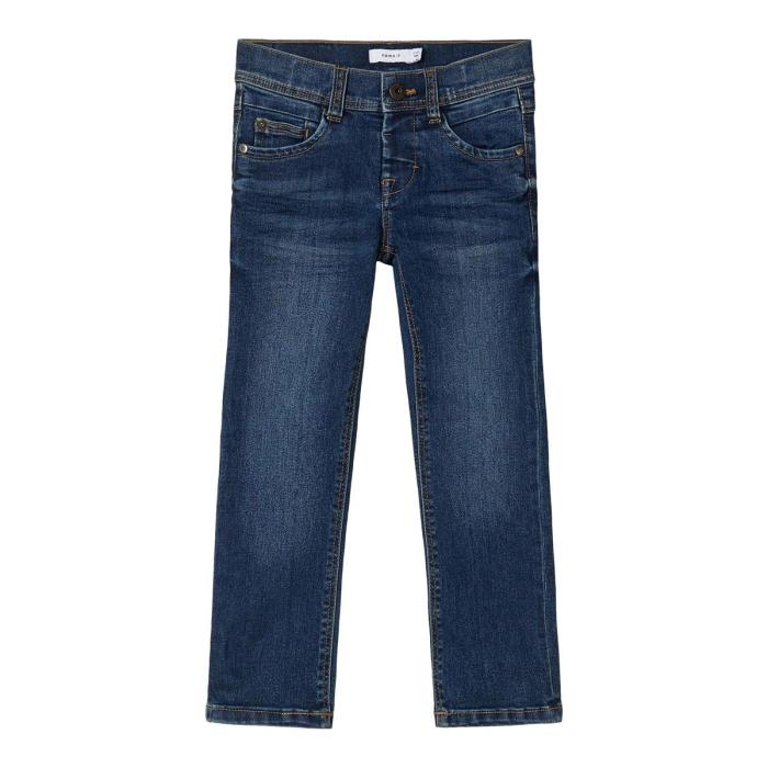 Παντελόνι τζιν αγόρι Name it-13180049-Medium Blue Denim-organic cotton