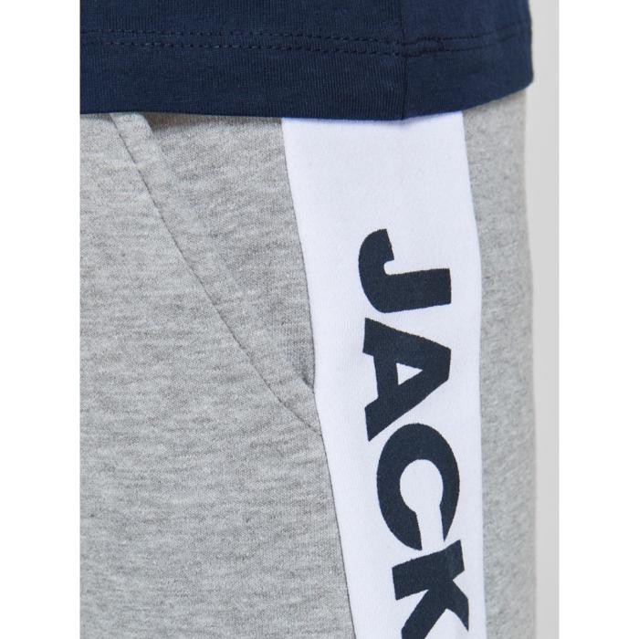 Παντελόνι φούτερ αγόρι JACK & JONES-12197312-Grey Melange