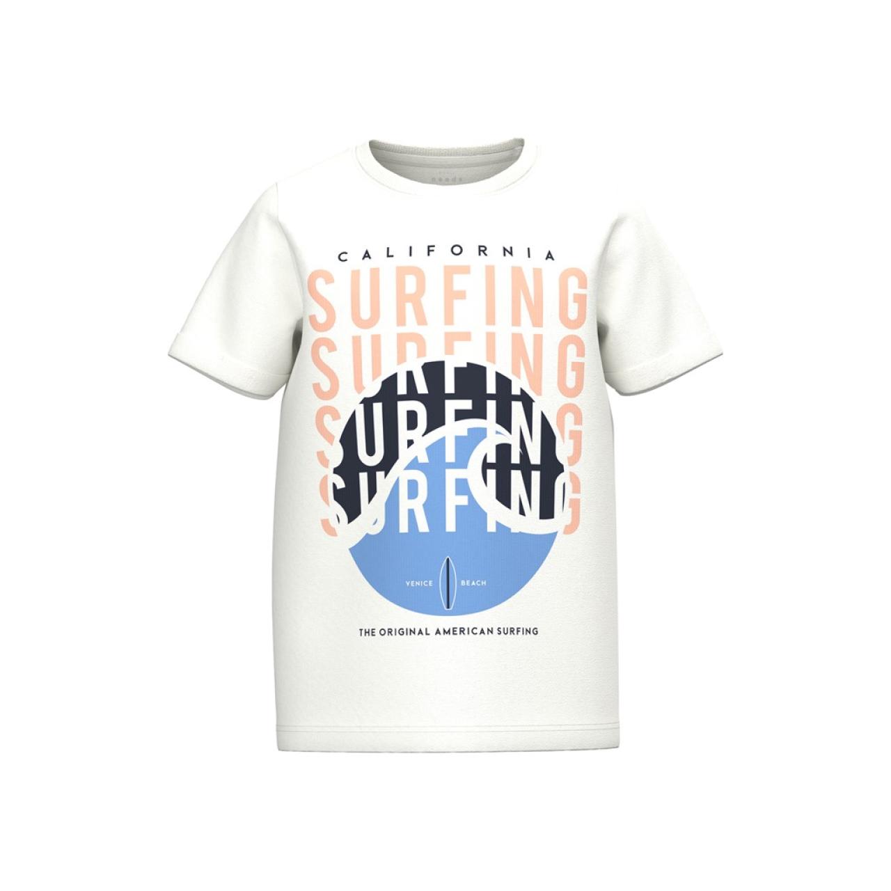 Μπλούζα μακό αγόρι name it-13214375-Bright White