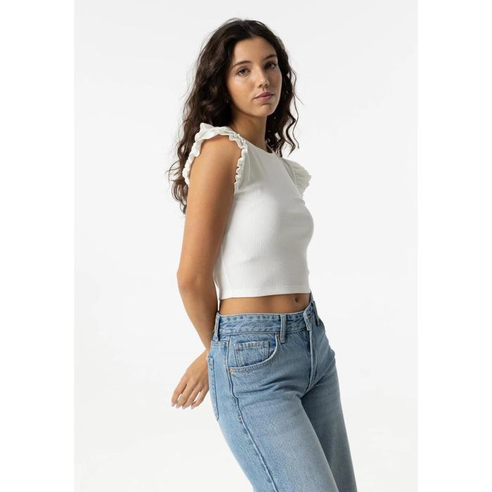 Μπλούζα crop κορίτσι Tiffosi-10053959-001-White