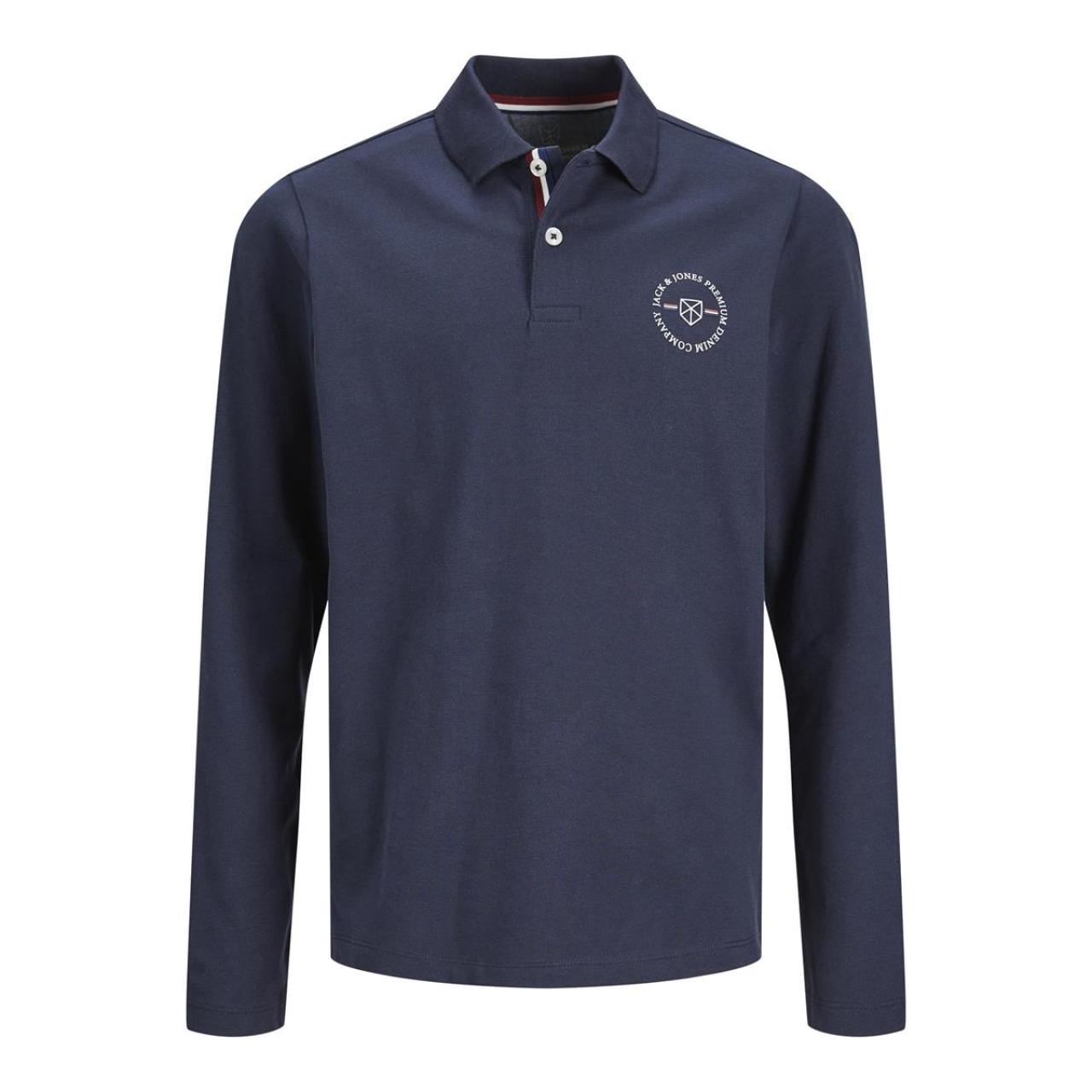 JACK&JONES Μπλούζα πόλο αγόρι Jack & Jones-12243570-Navy Blazer