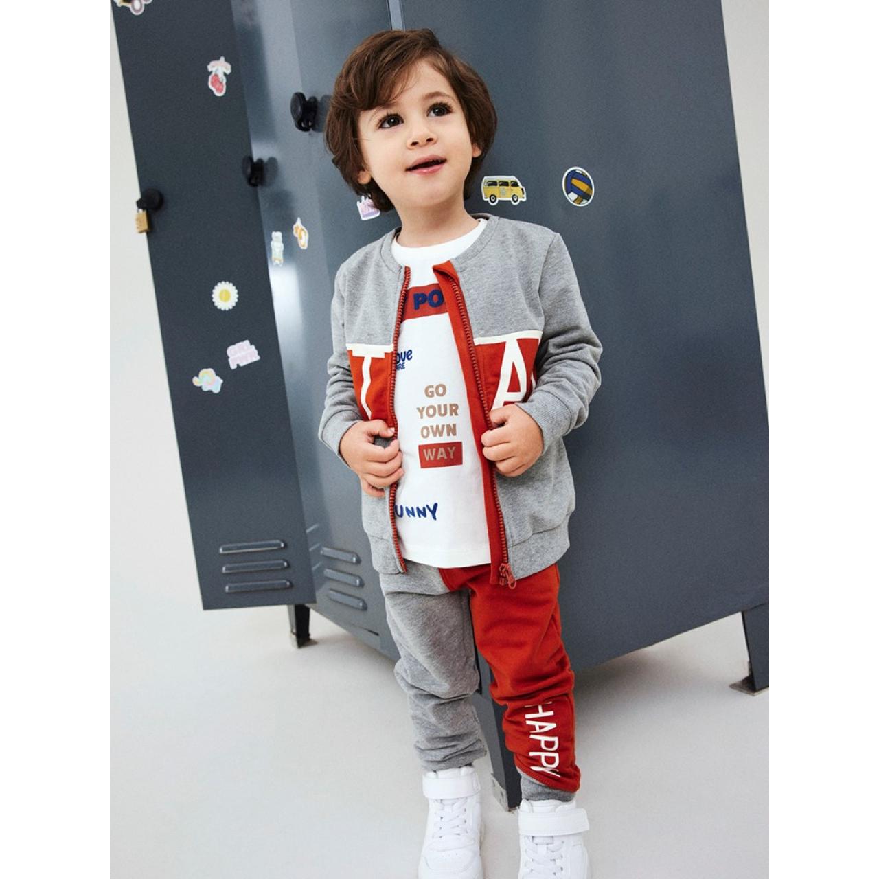 Ζακέτα αγόρι name it-13206890-Grey Melange φωτογραφία