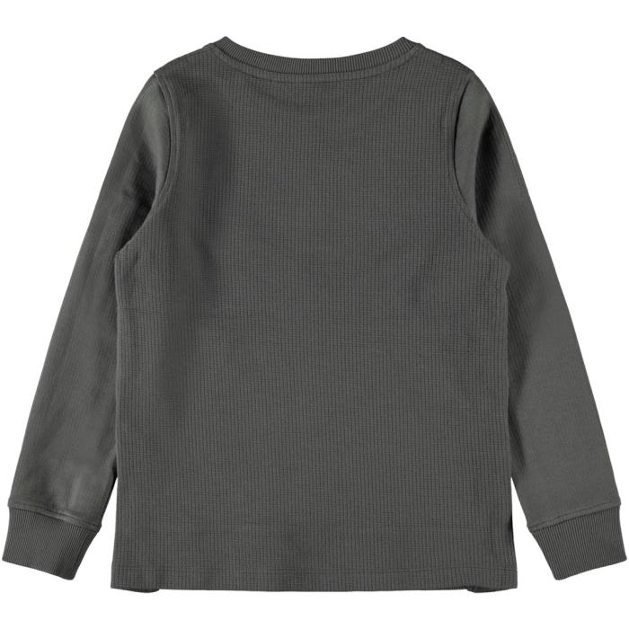 Μπλούζα φούτερ αγόρι Name it -13184518-grey organic cotton