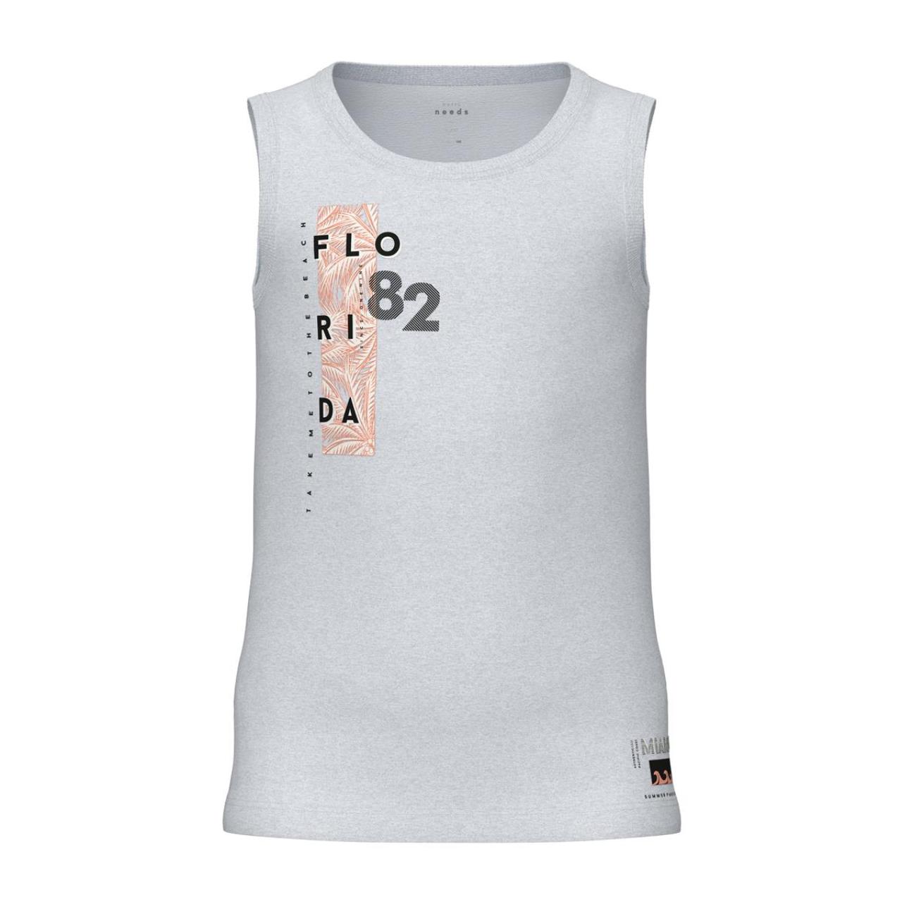 Μπλούζα αμάνικη μακό αγόρι name it-13230053-Light Grey Melange