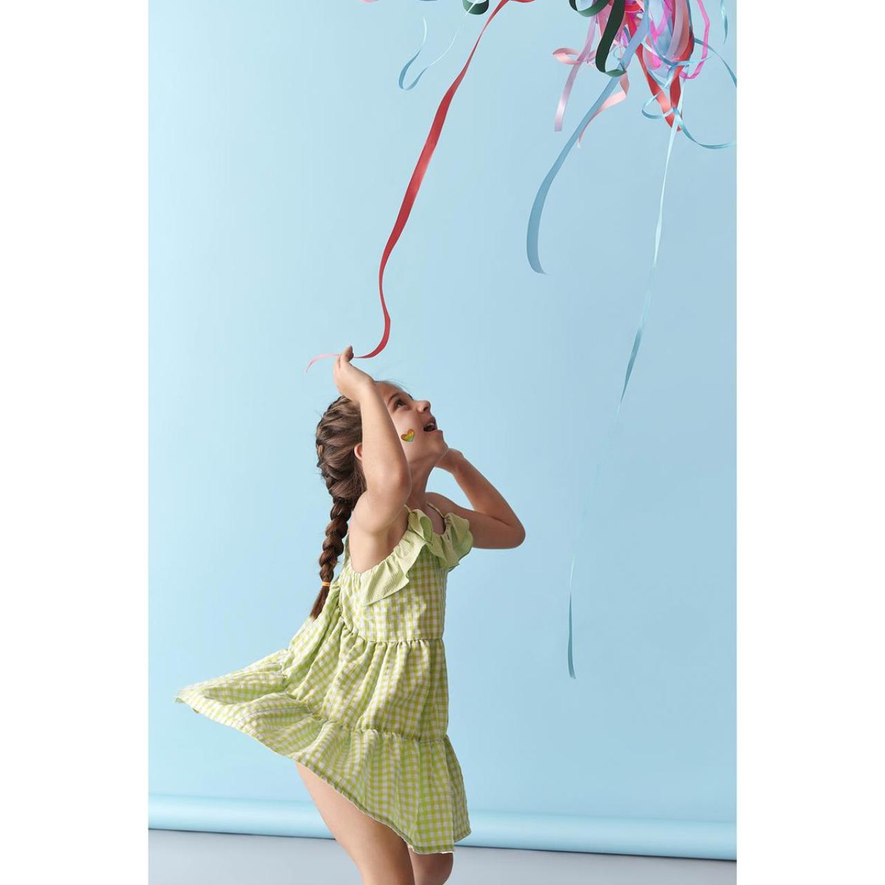 Φόρεμα υφασμάτινο κορίτσι two in a castle-T5038-PLAIDS φωτογραφία