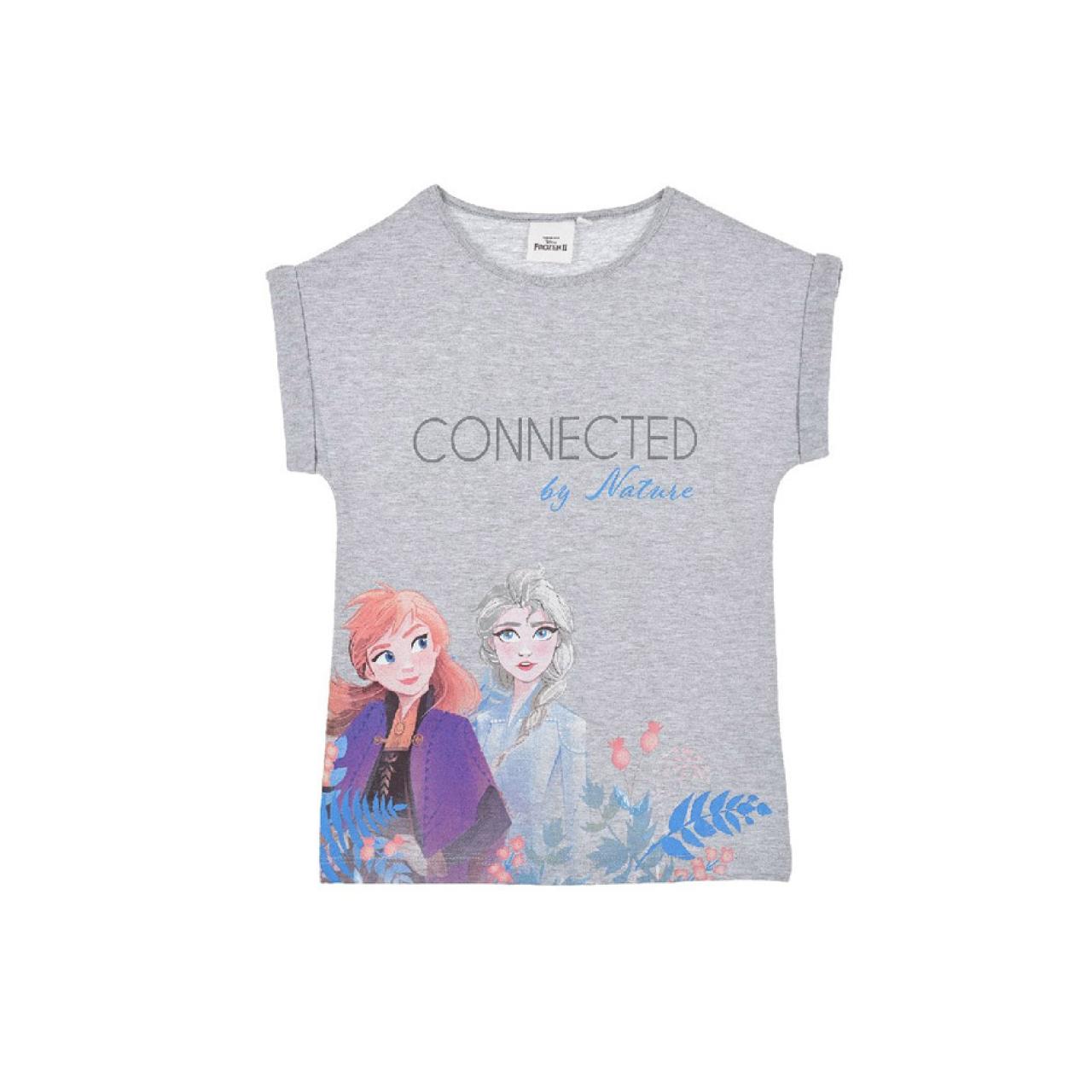 Μπλούζα μακό κορίτσι Frozen-UE1023-GREY organic cotton φωτογραφία