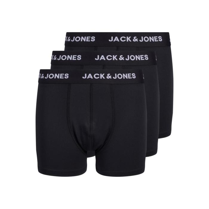 Εσώρουχα μπόξερ 3 pack αθλητικού τύπου αγόρι JACK & JONES-12205324-Black