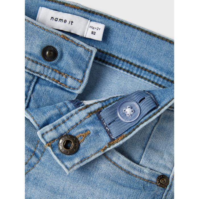 Βερμούδα τζιν ελαστική αγόρι Name it-13213279-Light Blue Denim