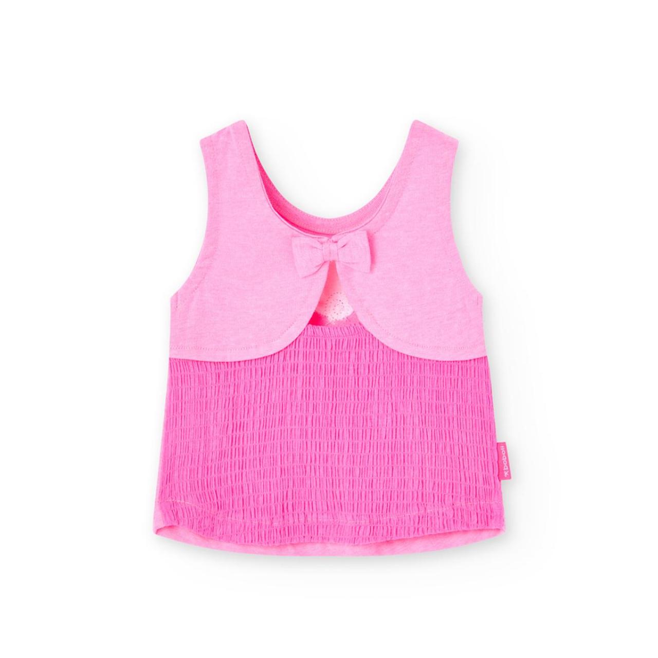 Μπλούζα μακό κορίτσι Boboli-218067-3633-Pink φωτογραφία