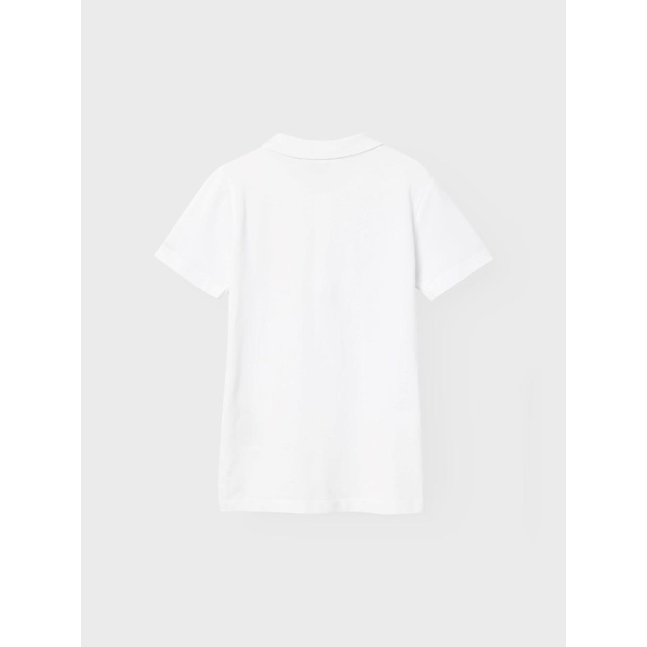 Μπλούζα πόλο αγόρι name it-13216337-Bright White φωτογραφία