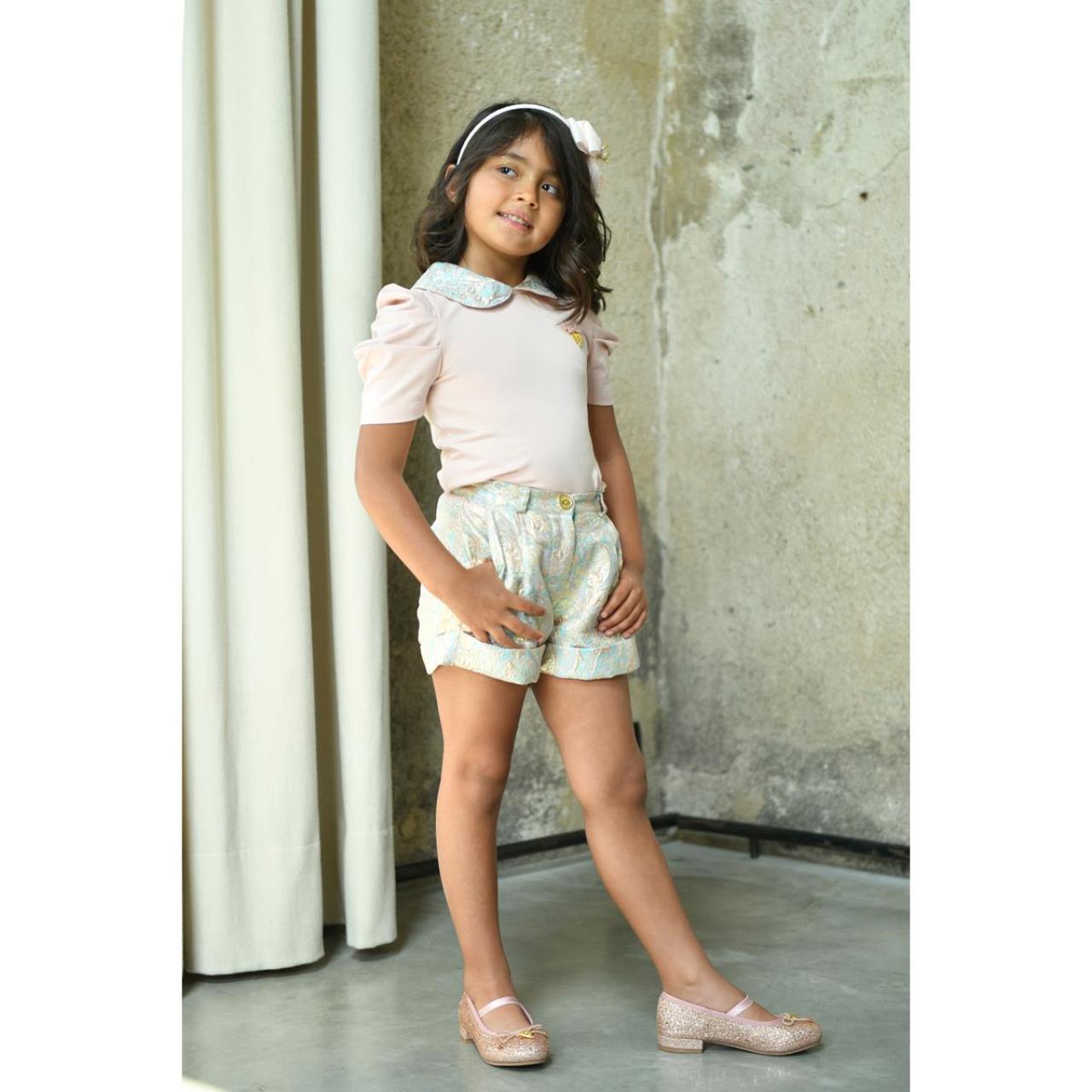 Σορτς υφασμάτινο κορίτσι Angel's Face-BERMUDA/BLUSH-BLUSH φωτογραφία