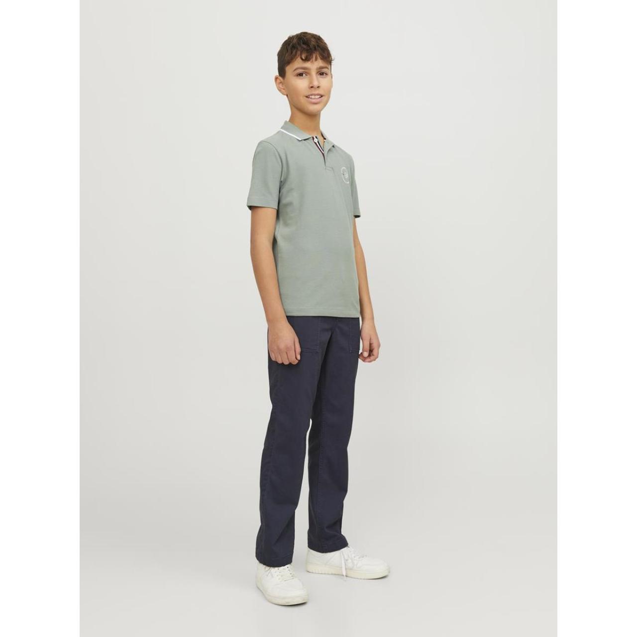 Μπλούζα πόλο αγόρι Jack & Jones-12254237-Lily Pad φωτογραφία